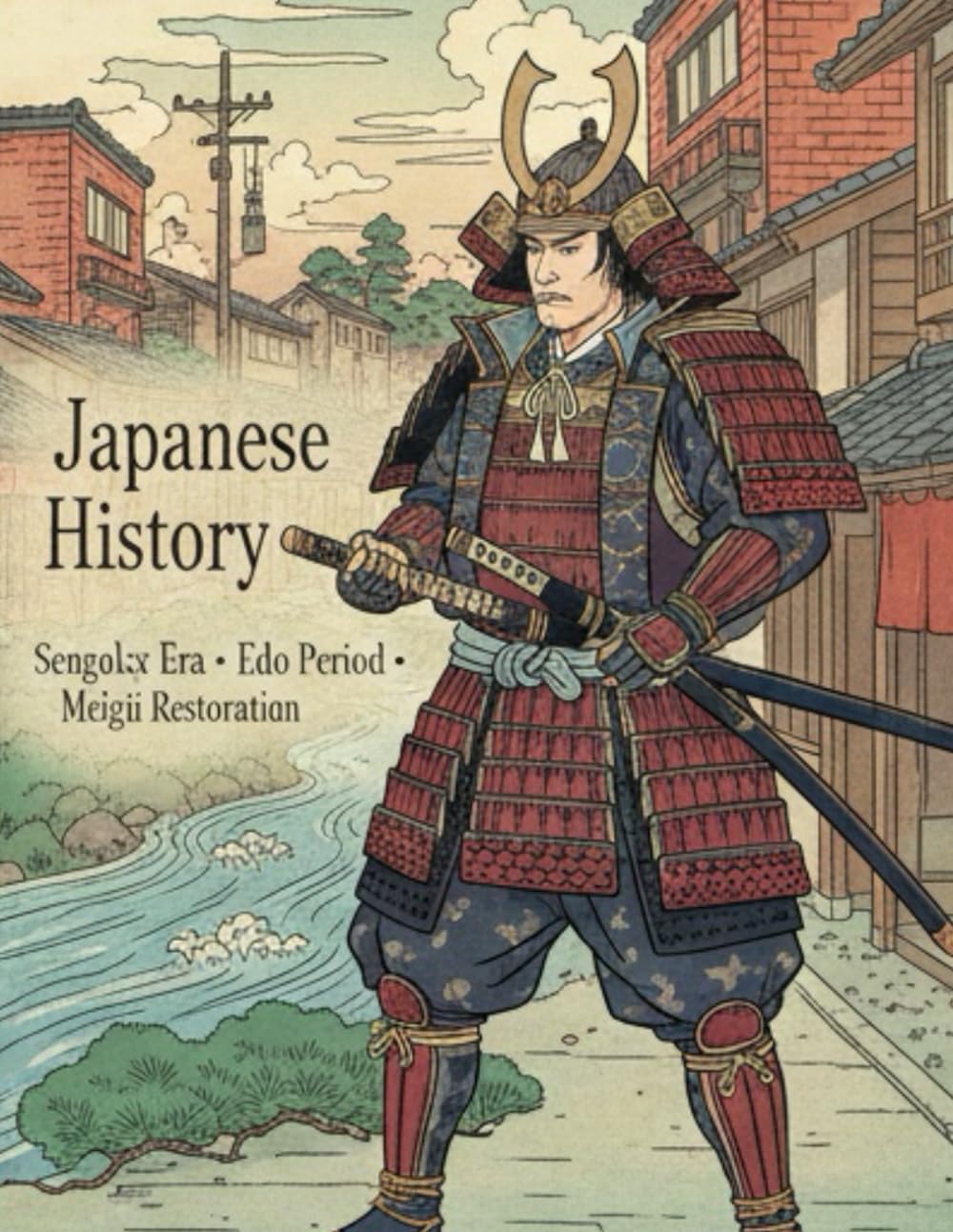 Japanese History Coloring Book Samurai, Legends, and the Spirit of Japan: From the Sengoku Era to the Meiji Restoration – An Adult Coloring Journey Through Japan’s Past