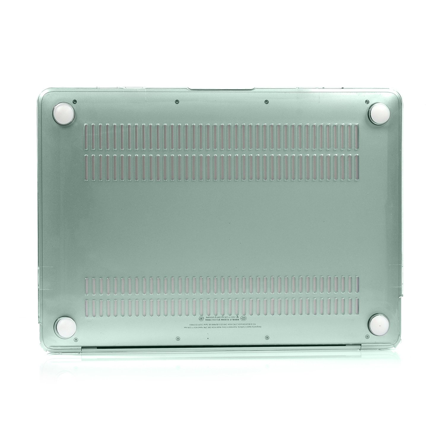 Coque MacBook 12 Pouces A1534 ZORSOME - Transparente Verte - Protection Rigide Sans Obstruer Les Ports