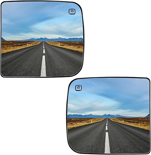 Miniatura 14 de Espejo lateral derecho del pasajero de repuesto para Dodge Ram 1500 2500 3500 4500 5500 2009 2010 2011 2012 2013 2014 2015 2016 2017 2018 2019 2020