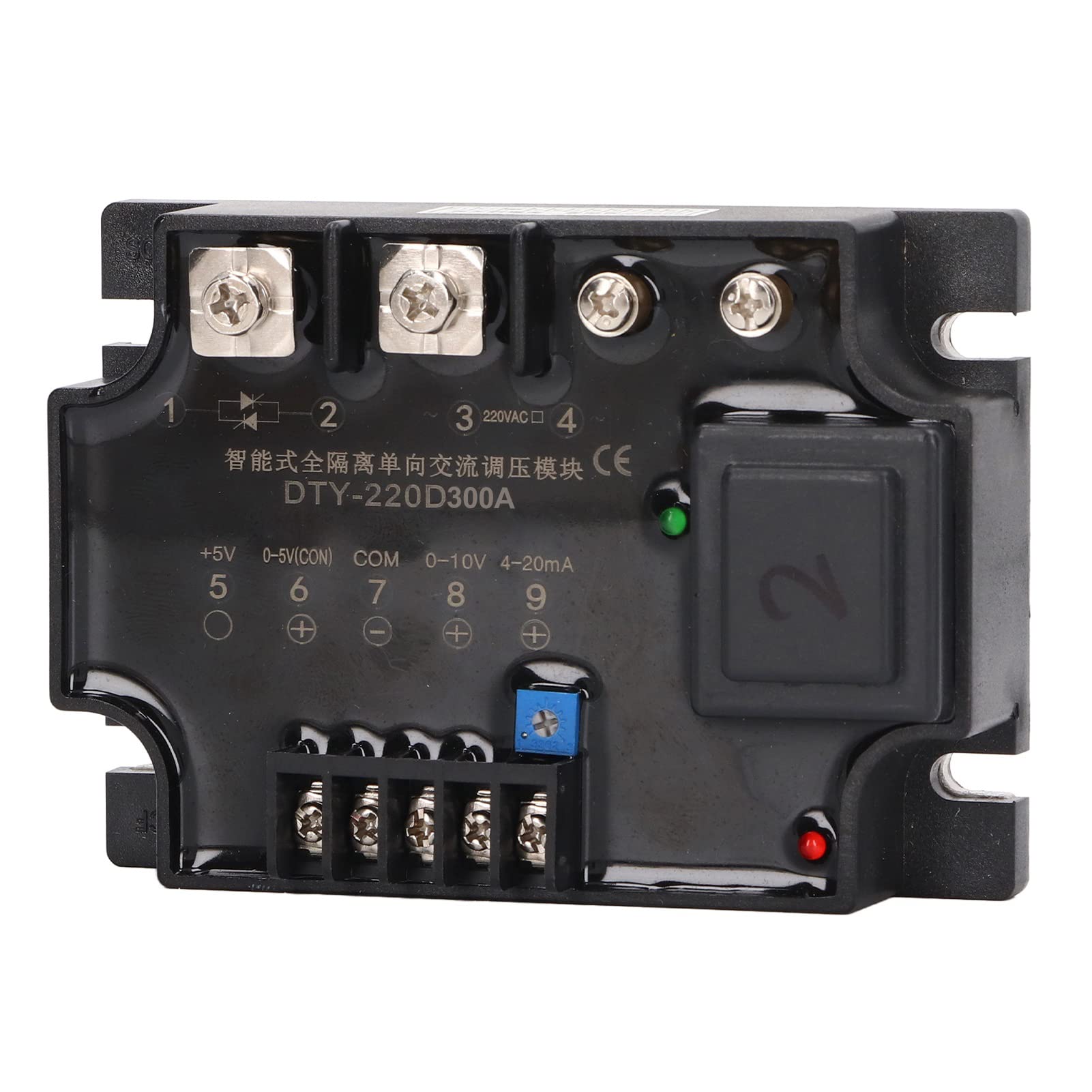 FTVOGUE Moduł Regulatora Napięcia AC, w Pełni Izolowany moduł Regulacji Napięcia Jednofazowego, Wejście 0–5 V Prądu Stałego 4–20 MA, Wejście 0–10 V Prądu Przemiennego, Wyjście 220 Przemiennego, do