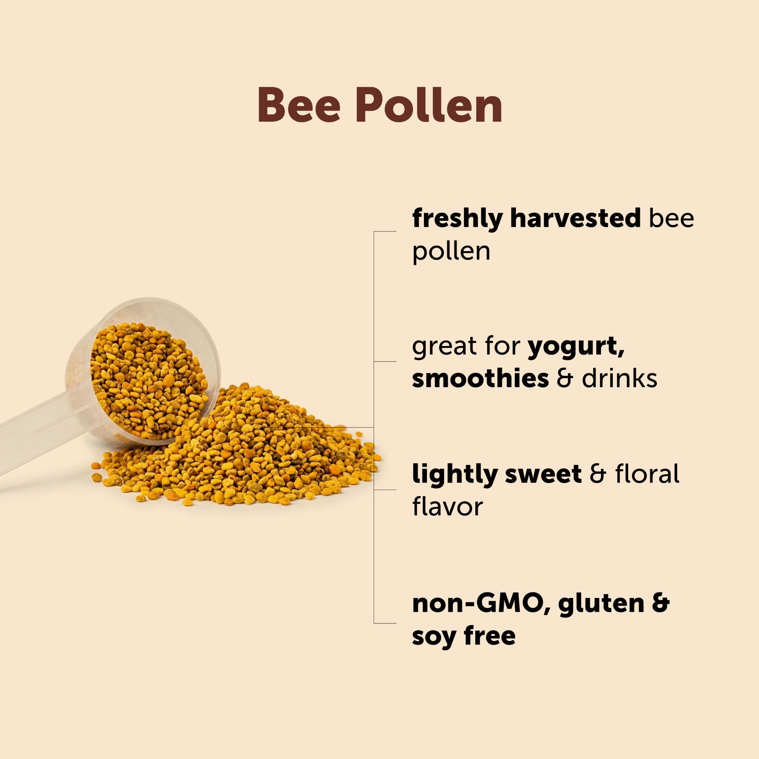 Micro Ingredients Bee Pollen Granules, 2 lb Bulk Supply, Raw Superfood — Amazon image 4