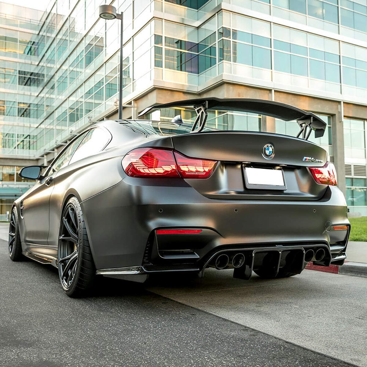 Buy For 2015 2019 Bmw M3 M4 F80 F82 Rear Bumper Diffuser Lip Carbon Fiber Style 3pcs Online In Indonesia B0912p6ttd