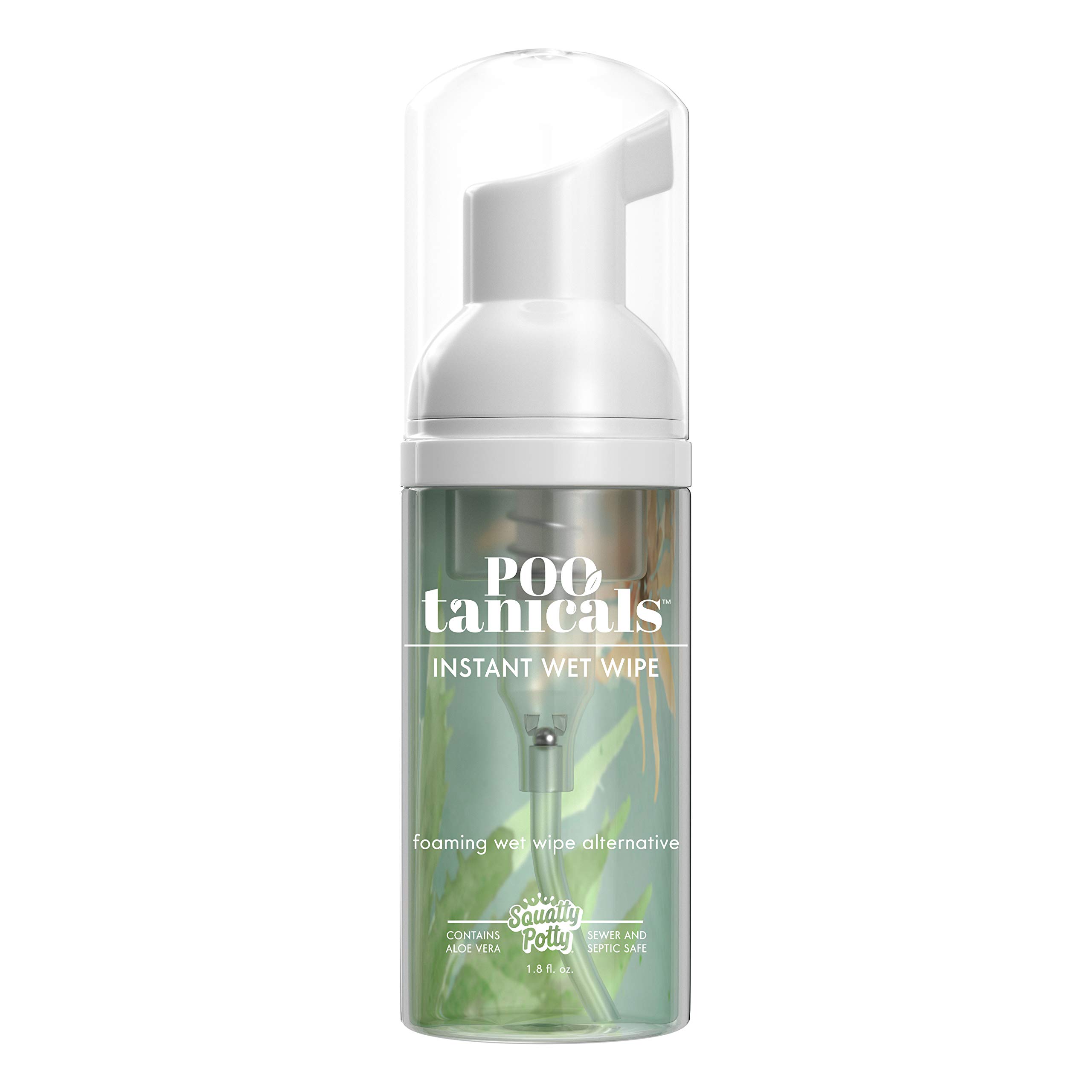 Squatty Potty Toilet Tissue Paper Foam for an Instant Wet Wipe for Home, On The Go, and Outdoor/Camping/Hiking Use, 50ml