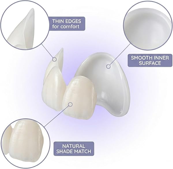 3 Paires Dentier Provisoire, Prothèses Dentaires Prothèse Dentaire Cosmétique, Instantanées Fausses Dents, Cosmétique Sourire Prothèses, Facette Dentaire - 2