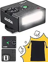Godox Flash GODOX iM30 Mini Flash - Flash de câmera GN 15, 7 níveis de potência, mini flash manual IM 30 para Canon/Sony zv1/Sony zve10/Ricoh gr3/Fuji f1-230 Flashes de potência total/6500K ± 200K
