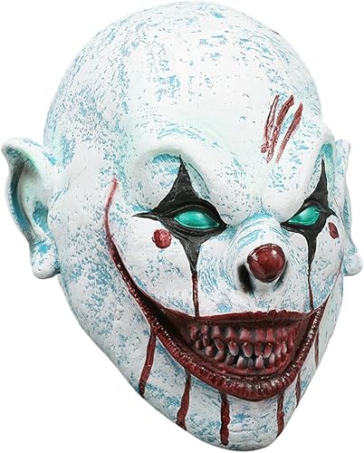 Miniatura 4 de Máscara de payaso aterrador, máscara de payaso espeluznante para Halloween, adulto, fiesta de disfraces y cosplay