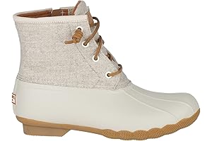 Women's White Sperry Ducks Saltwater Boots