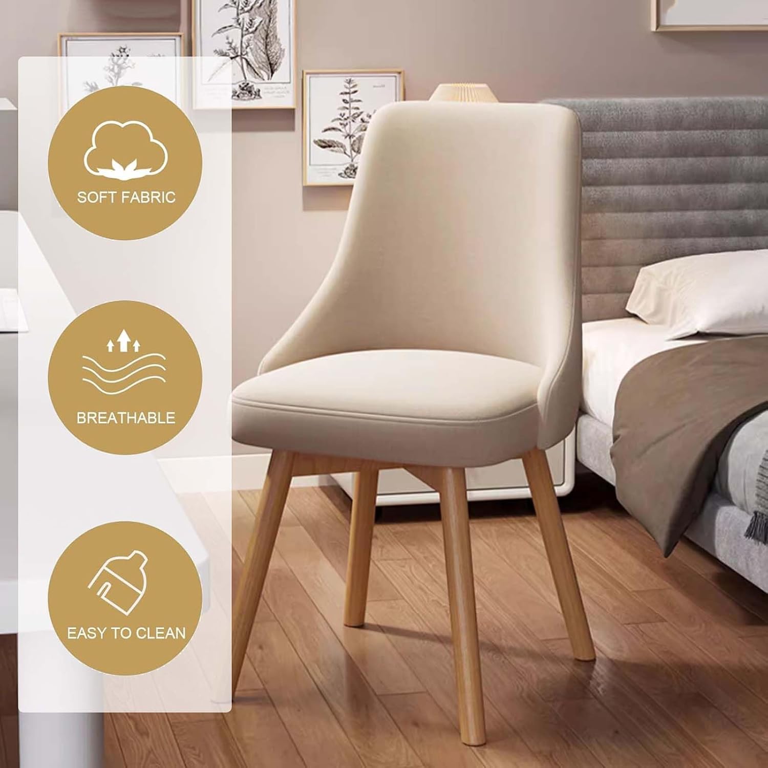 ダイニングチェア 6点セット（テーブル＋椅子5脚）幅180cm 最大205cm幅