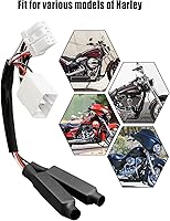 Vista 2 de Ecualizador de carga para intermitentes compatible con Harley Davidson Electra Glide Softails Road Kings Dynas, resistencias de carga LED para señal
