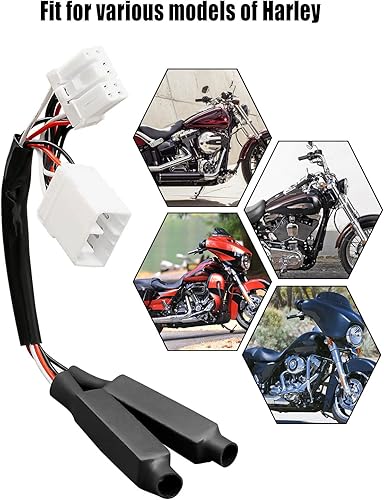 Miniatura 2 de Ecualizador de carga de señal de giro apto para Harley Davidson Electra Glide Softails Road Kings Dynas Resistores de carga LED Luz de señal de