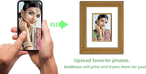 Vista 136 de ArtDirect Marco de madera negro moderno enmarcado personalizado de 12 x 14 pulgadas con tu foto o arte. Sube cualquier imagen y la imprimiremos