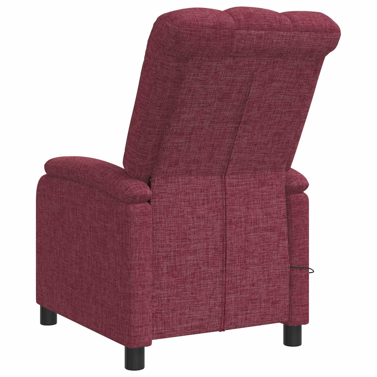 Hothingwell - Sillón reclinable de poliéster, color rojo