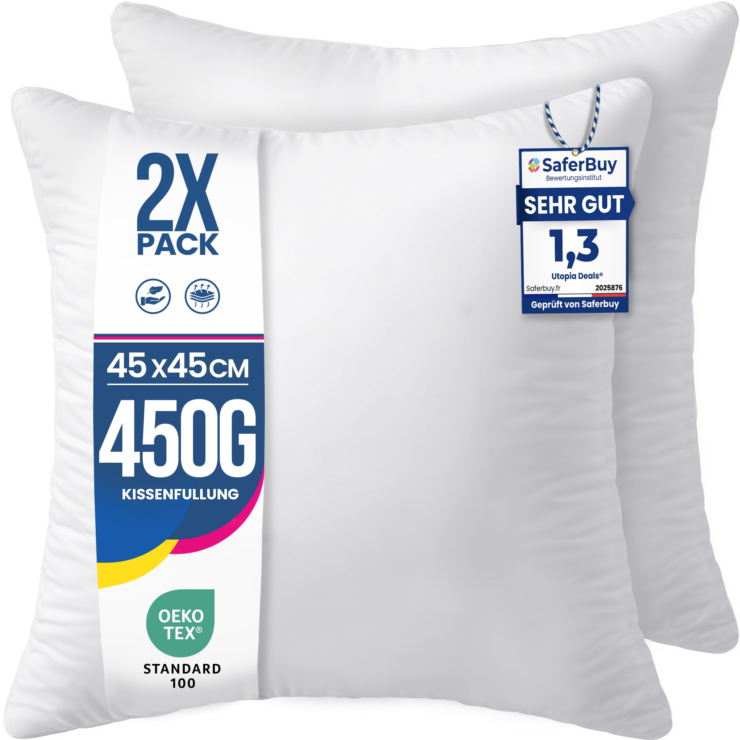 Utopia Bedding Kissenfüllung, Innenkissen Füllkissen Kopfkissen Sofakissen