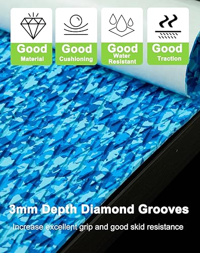Miniatura 9 de Hjdeck Sufboard Pad universal de espuma EVA para suelo de lancha, hoja de cubierta autoadhesiva, antideslizante, tapete de agarre de cubierta para