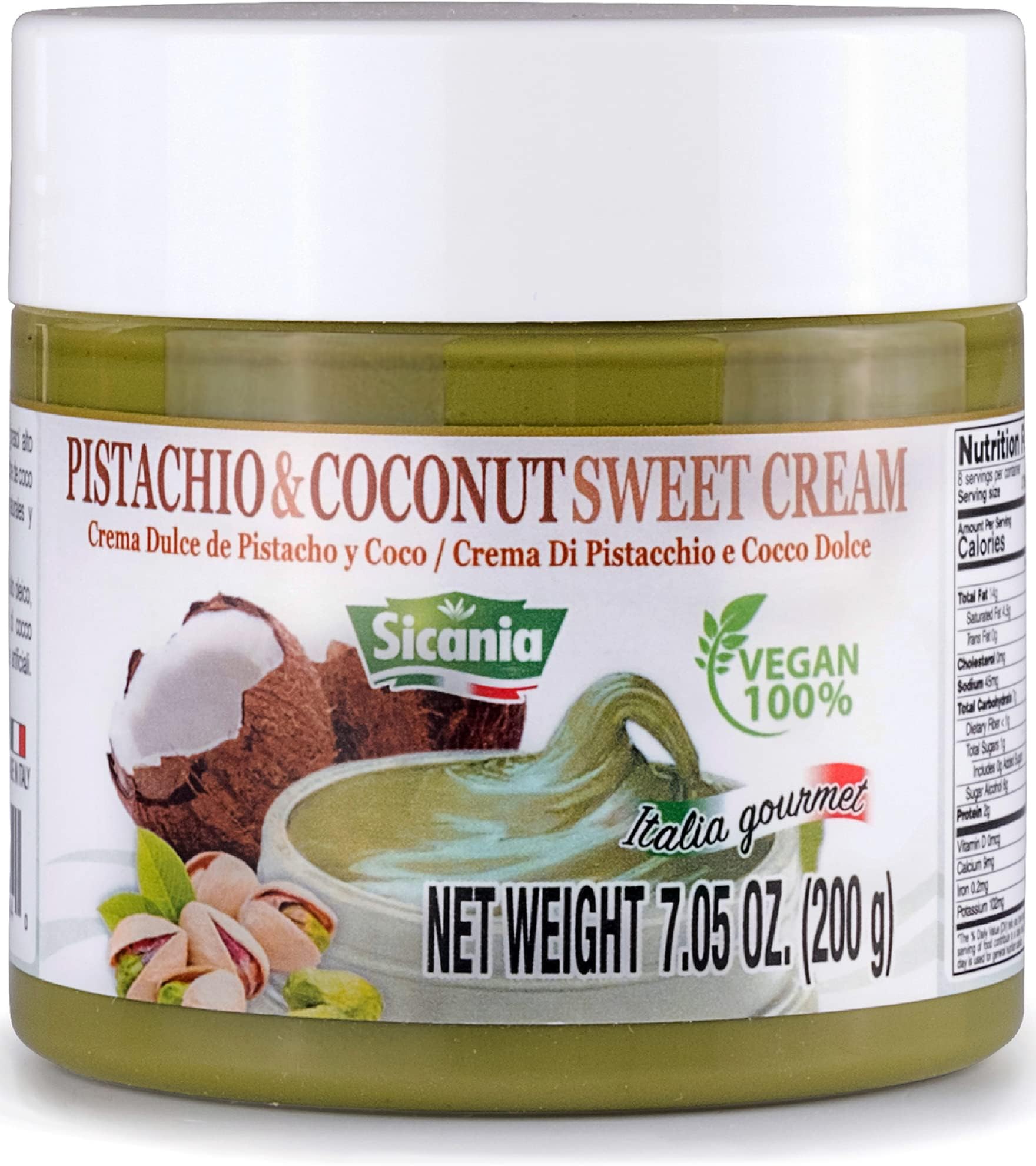 SICANIA - Pistachio&Coconut Sweet Cream Vegan 100%