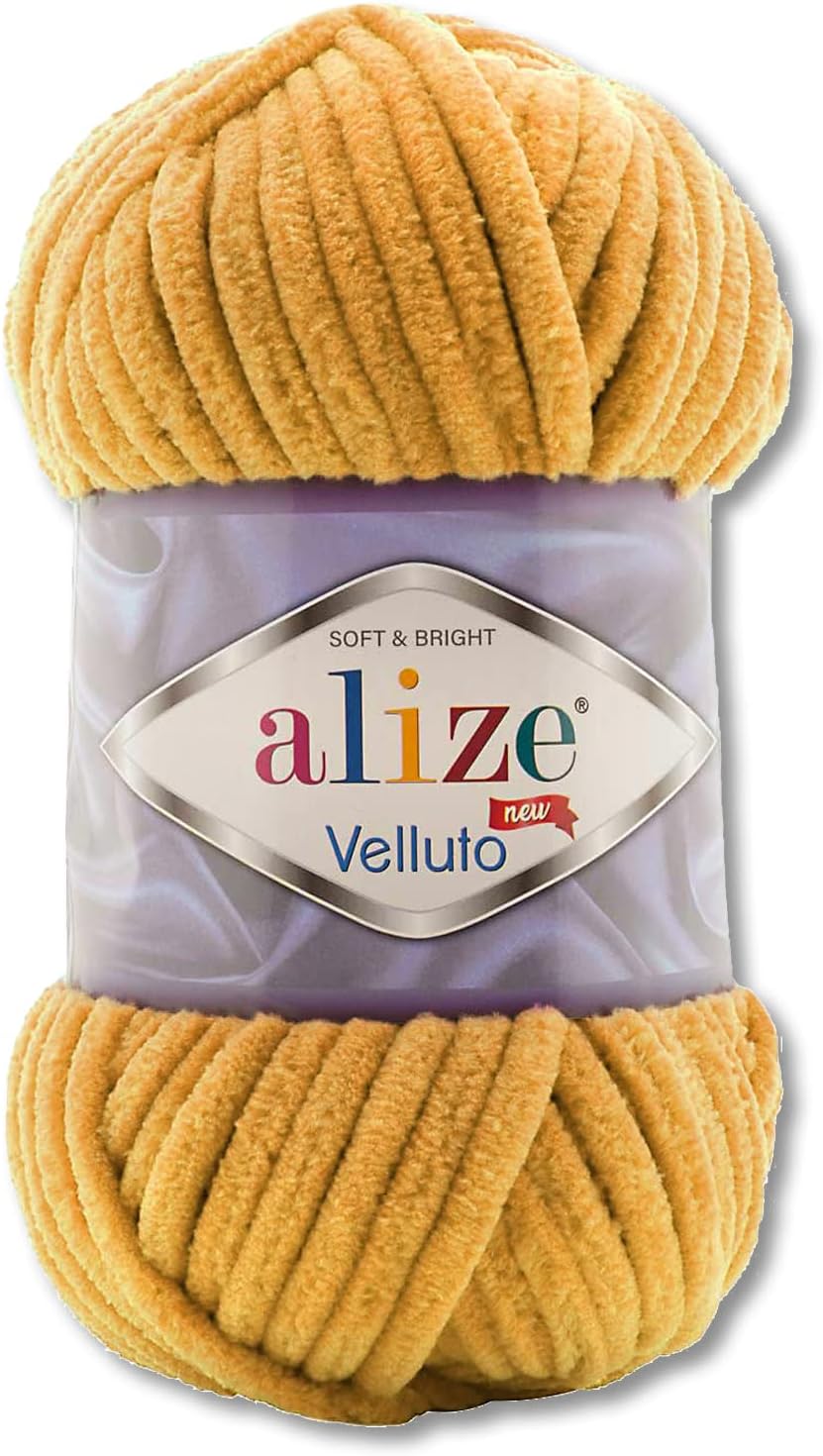 100 g Alize Velluto Wool in 30 Selection (02 | Mustard)