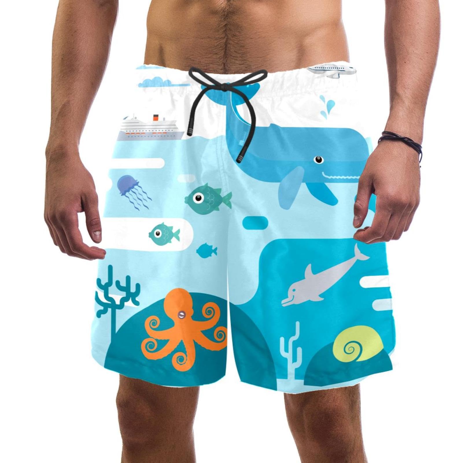 Short de plage à séchage rapide VERED idéal pour la baignade masculine - 6