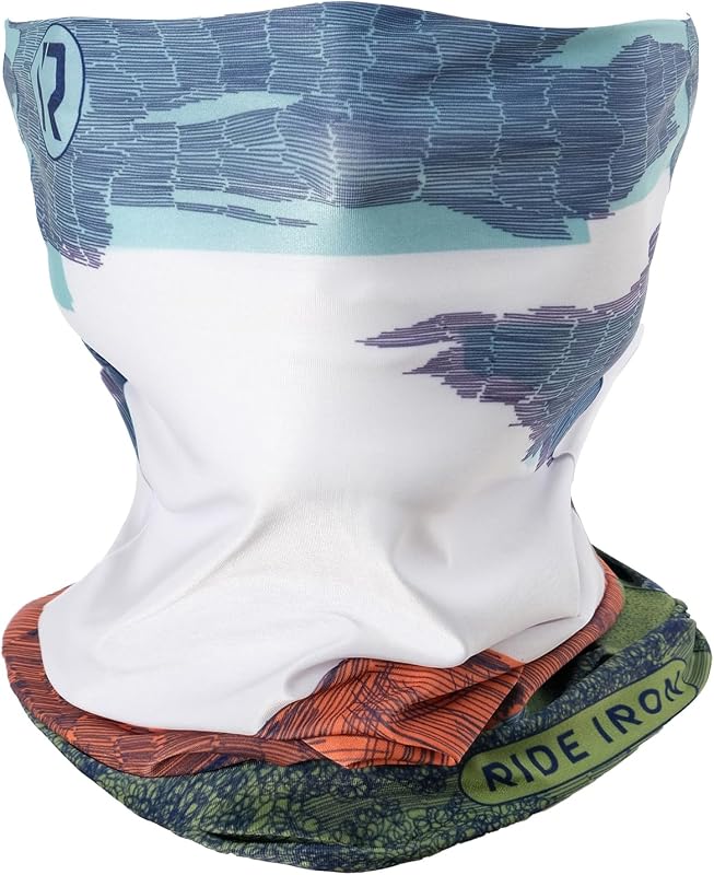 RIDEIRON Cooling Neck Gaiter, UPF 50+ Motorcycle Face Mask for Men & Women | Dust Protection, Seamless Stretch Fit, Cooling Fabric, Moisture-Wicking, Quick-Dry, Machine Washable, Headband, Fishing Scarf