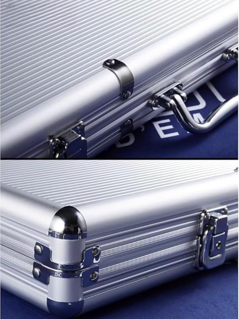 CokBlu プロ仕様ポーカーチップケース スーツケース型｜大容量頑丈設計 チップ + トランプ + ダイス一括収納｜持ち運び便利コ