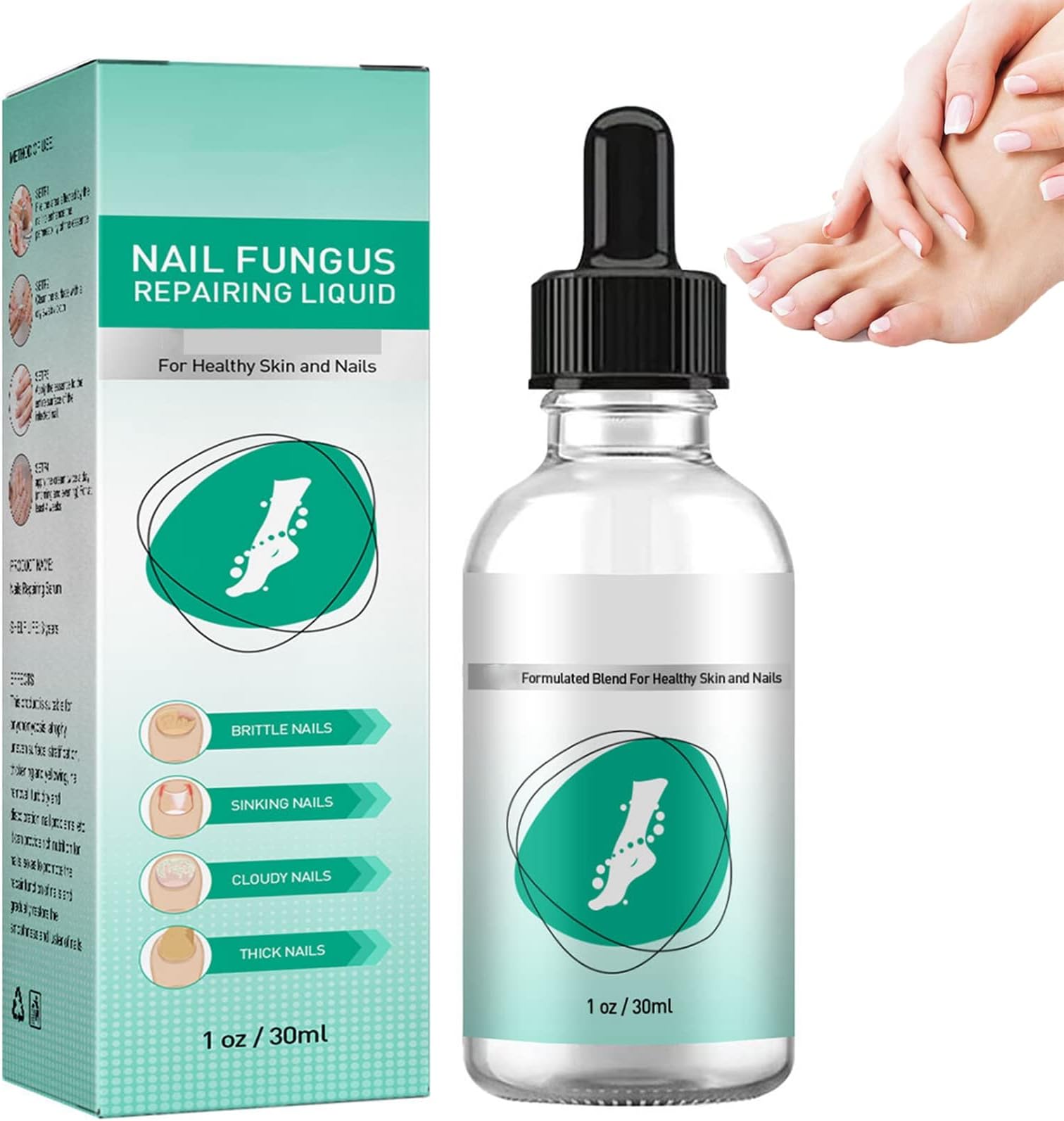 Fungal Nail Treatment - Kerassentials Toenail Fungus Treatment Oil - Premium Fungal Nail Eliminator for Toenails and Fingernails - Fungus Toenail Repair - Fix & Renew Damaged, Broken Nails
