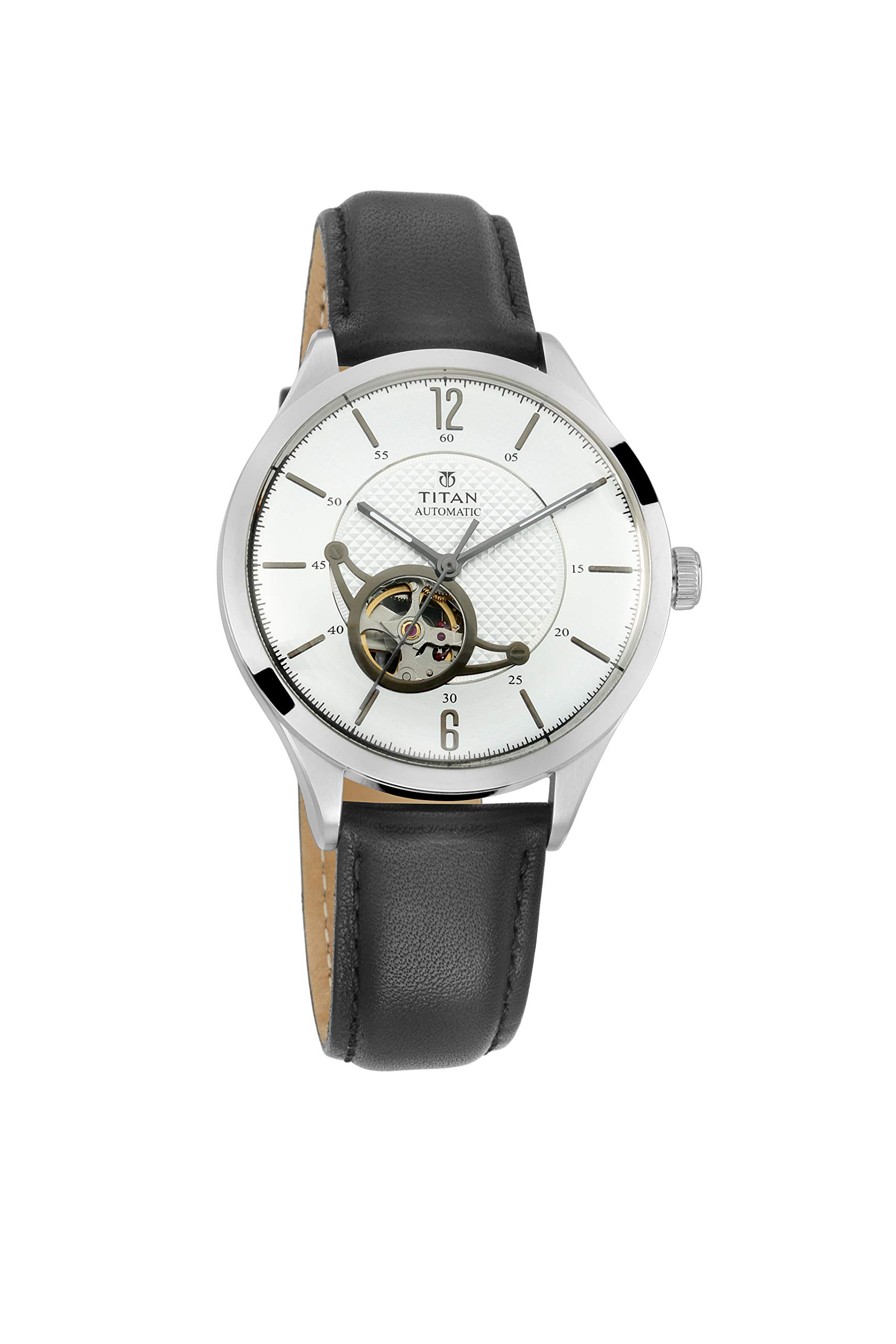 Titan Leather Mechanical Analog Silver Dial Mens Watch Nm90111Sl01/Nn90111Sl01/Np90111Sl01,Black Band (B07PVXNQQQ) Amazon Price History, Amazon Price Tracker