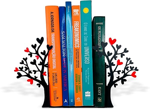 Miniatura 11 de Organizador de libros temáticos de árboles, acero, negro, diseño inspirado en la naturaleza, libros con estilo, perfecto para decoración del hogar,