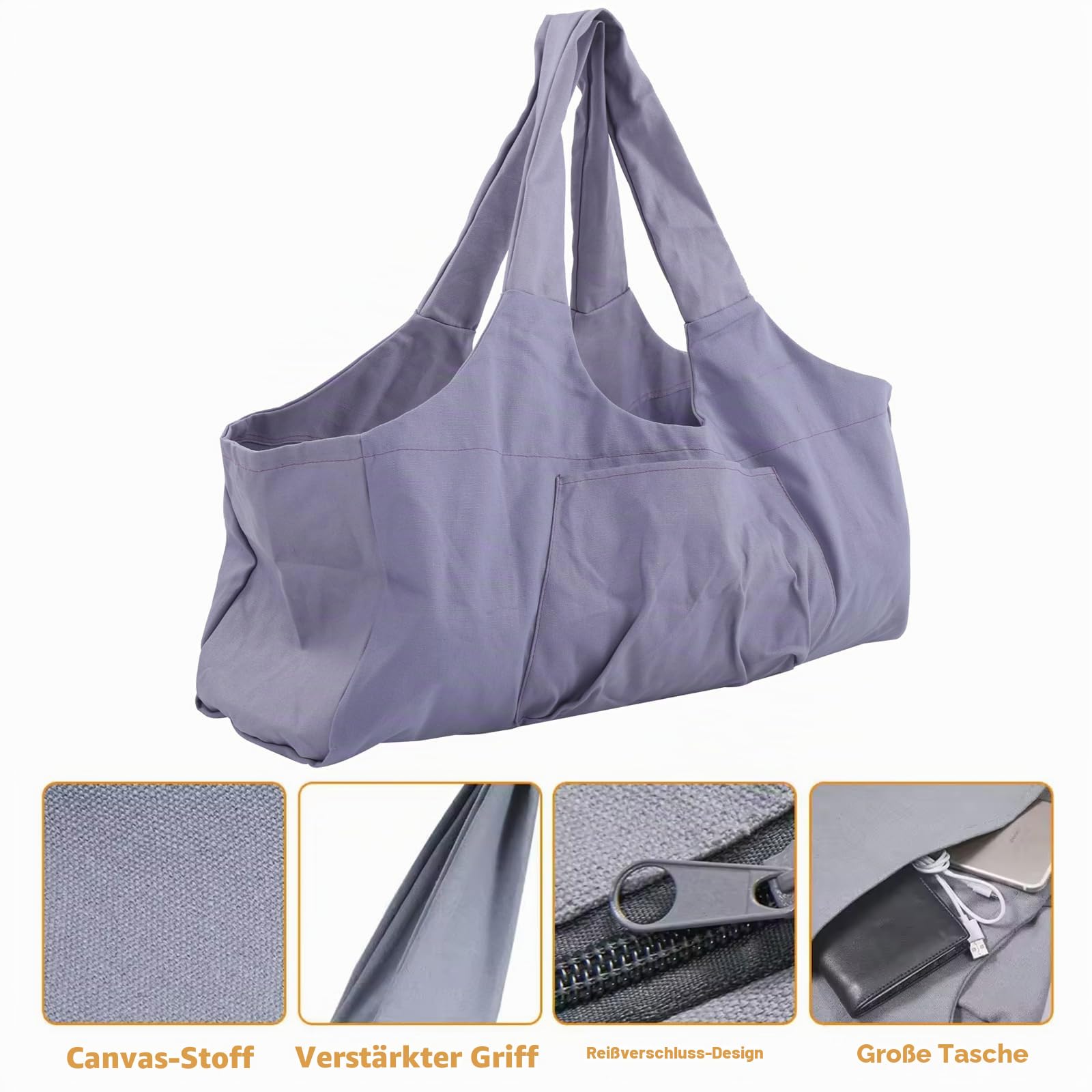 SOONHUA Yogamatten Tasche für Damen und Herren, Große Kapazität Übergroße Sporttasche Leichte multifunktionale Aufbewahrungstasche Gepäck,Fitnessstudio Sport Gym Tasche für Yogamatten & Yoga-Zubehör