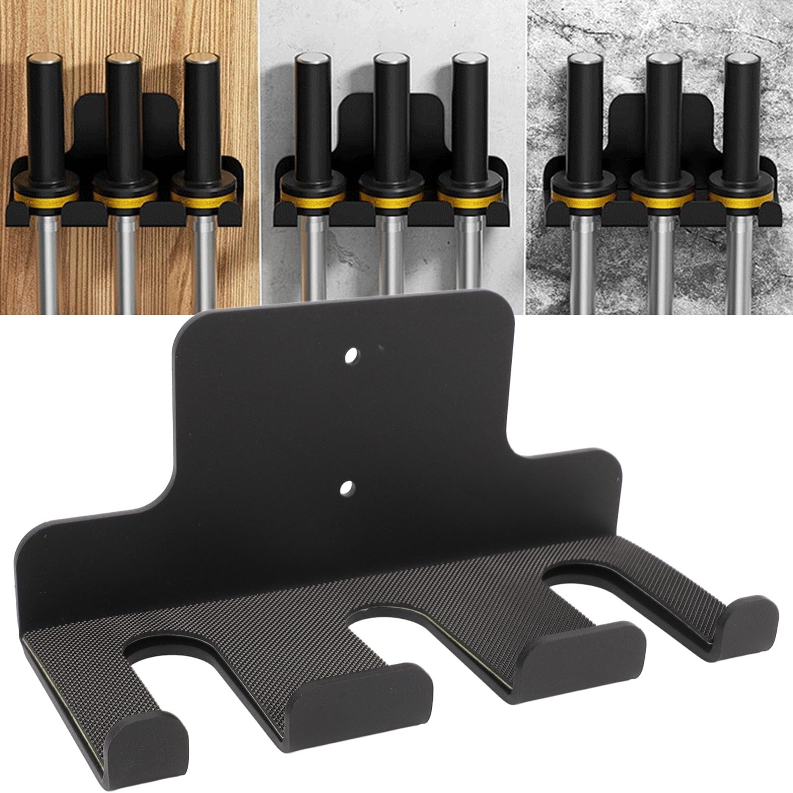 Supporto da parete per bilanciere, portabici da parete per barra da palestra per garage, portabilanciere verticale in acciaio al carbonio per accessori da palestra per il f
