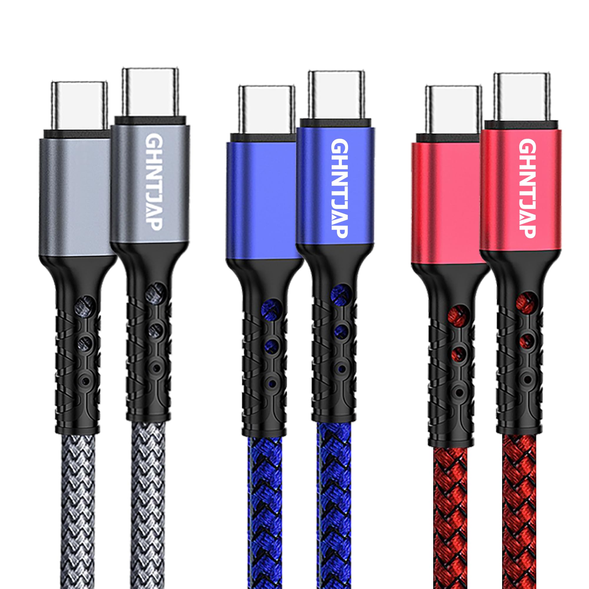 GHNTJAP USB C to USB C ケーブル 1M 3本/3色 タイプ…