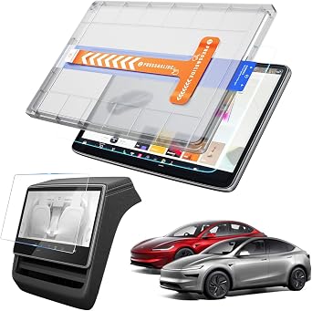 15.4" for 2025 2026 Tesla Model Y Juniper Screen Protector Anti Glare & 2024-2026 Model 3 Highland Matte Screen Protector for Tesla Model Y Juniper Accessories - [No More Glare & Fingerprint]-[2-Pack]
