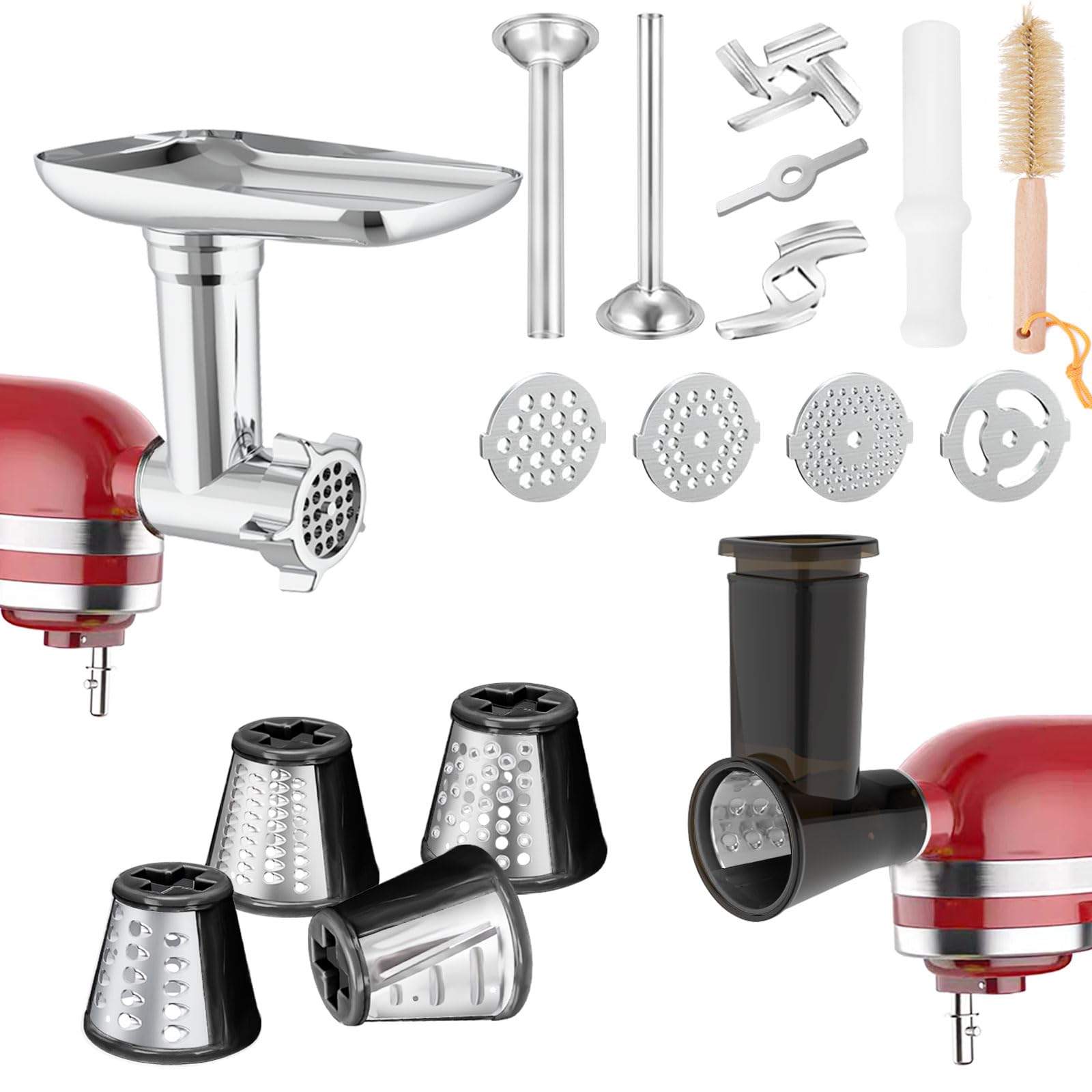 Akiosk Meat Grinder & Slicer Shredder Attachments