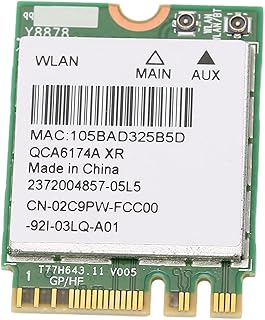 WiFi Card,QCA6174A 2.4G/5G Dual Band Network Card,M.2 867Mbps 4.0 WiFi Network Card,802.11a/b/g/n/ac Protocol,Plug and Play