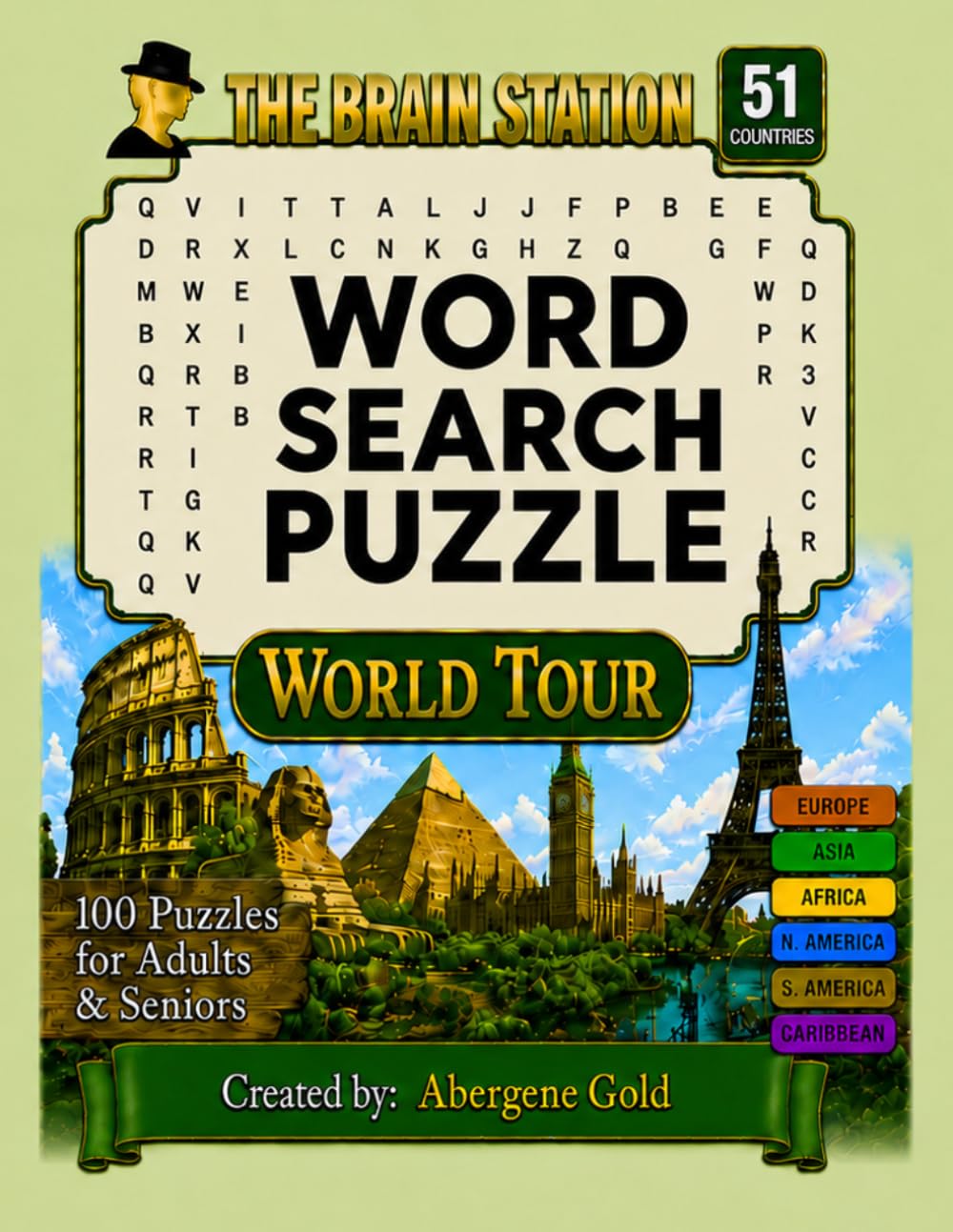 The Brain Station Word Search Puzzle: World Tour