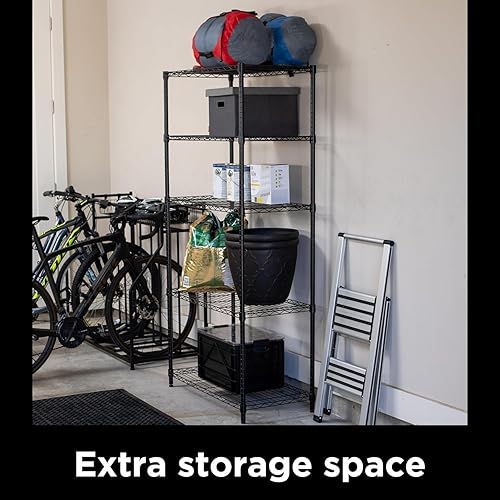 Miniatura 7 de Internets Best librero de alambre cromado, Metal, Negro