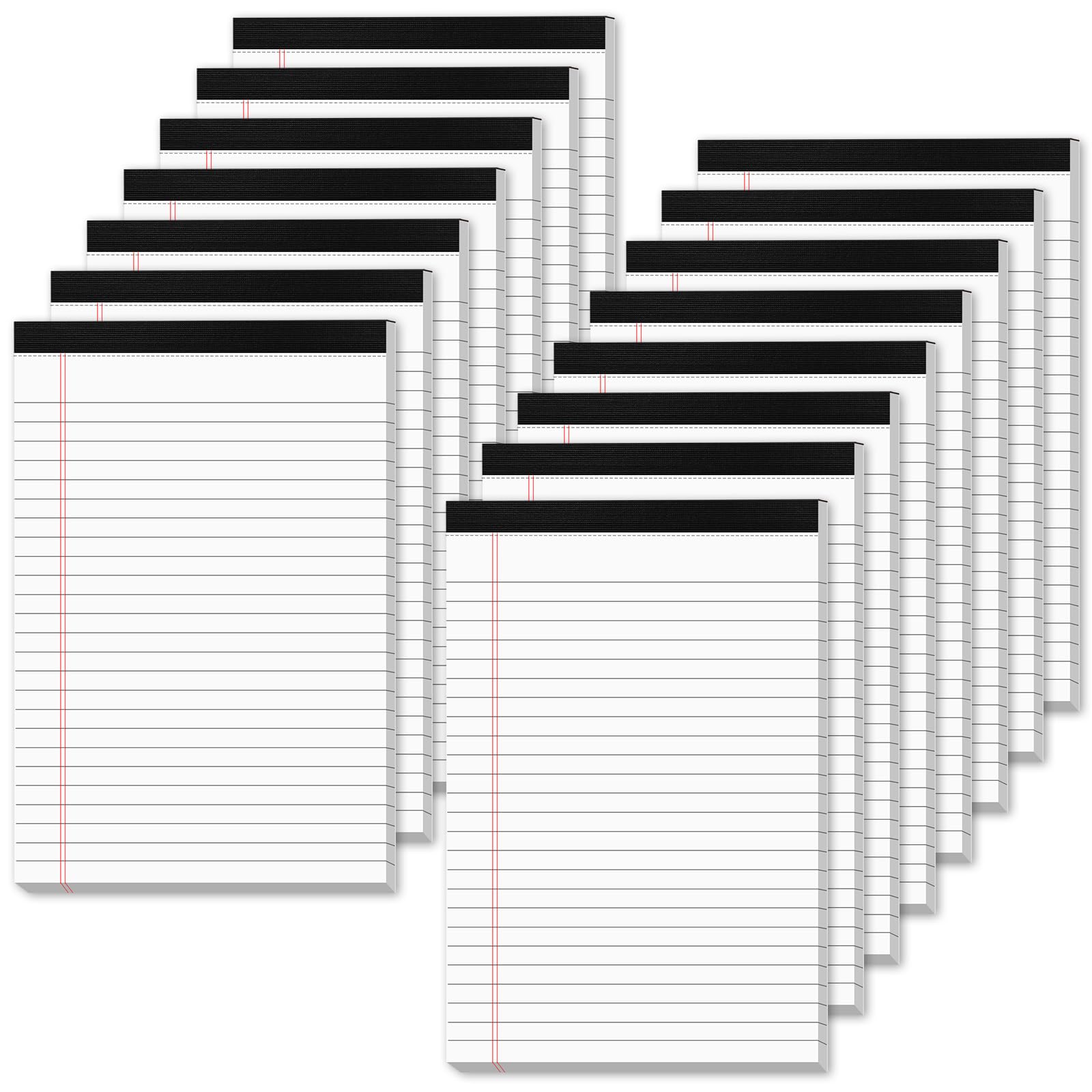 White Legal Pads 5x8 Small Note Pads 5x8 College Ruled Paper Tablets 15 Pack Writing Pads 5x8 Paper Pads Small Notepads 5x8 Notebook Paper Lined