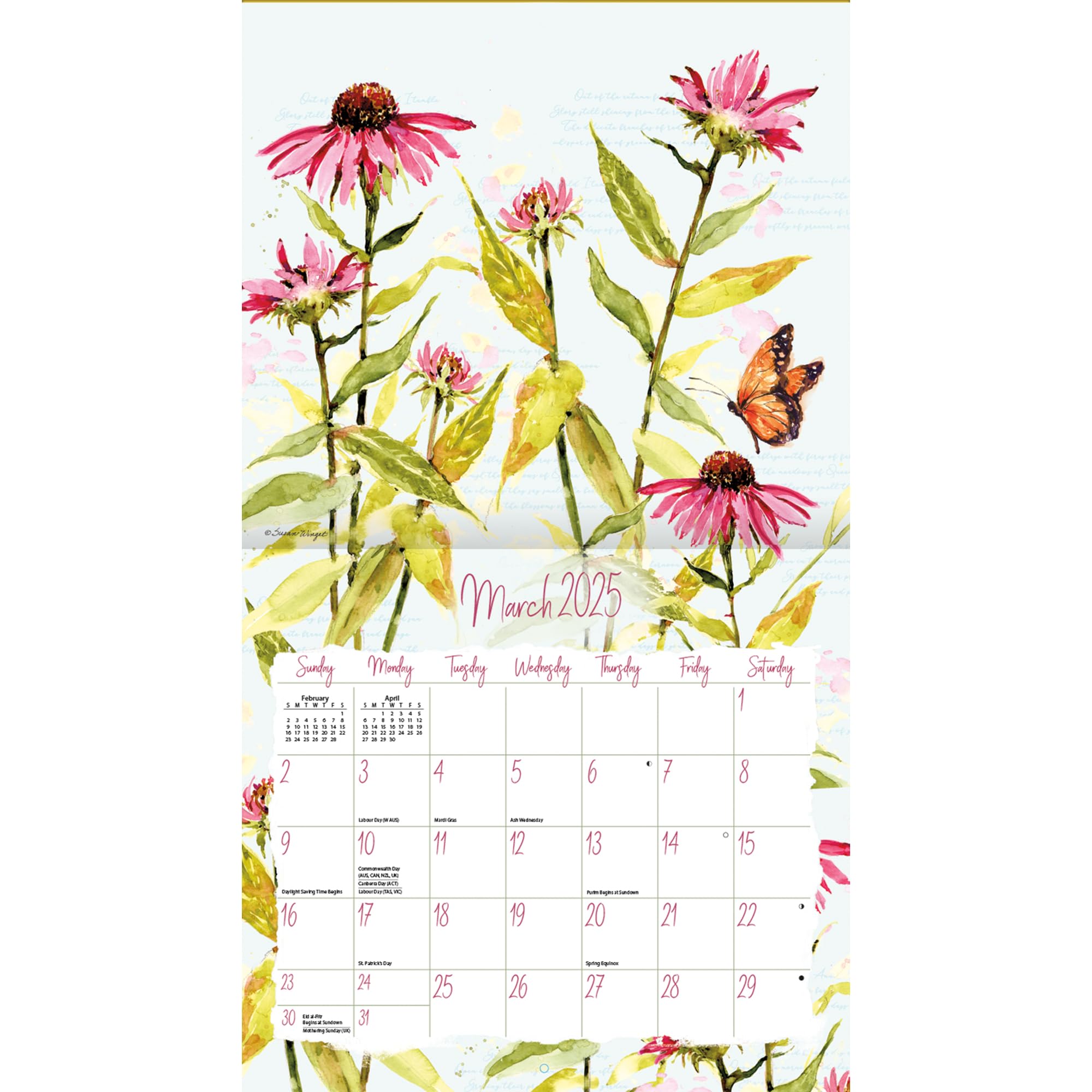 Calendario De Pared 2023 Erik 30x30 Zen Nature - Calendario, Horario