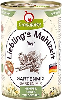 GranataPet Liebling's Mahlzeit Pure Garden Mix, Supplementary Feed for Dogs, Dog Food without Grains, Supplement to BARF without Meat, Rich in Natural Vitamins, 6 x 375 g product image