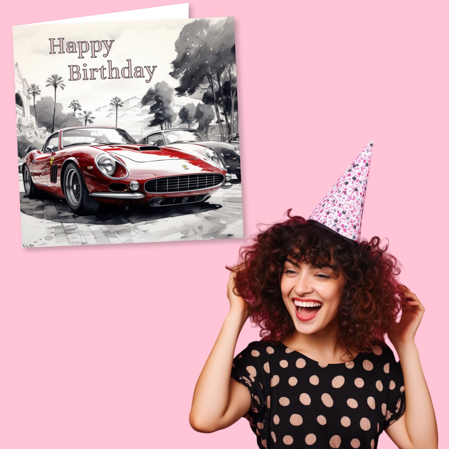 Carte D'anniversaire Pour Homme – Thème Voiture De Course F1 – Carte D'anniversaire Pour Garçon – Pour