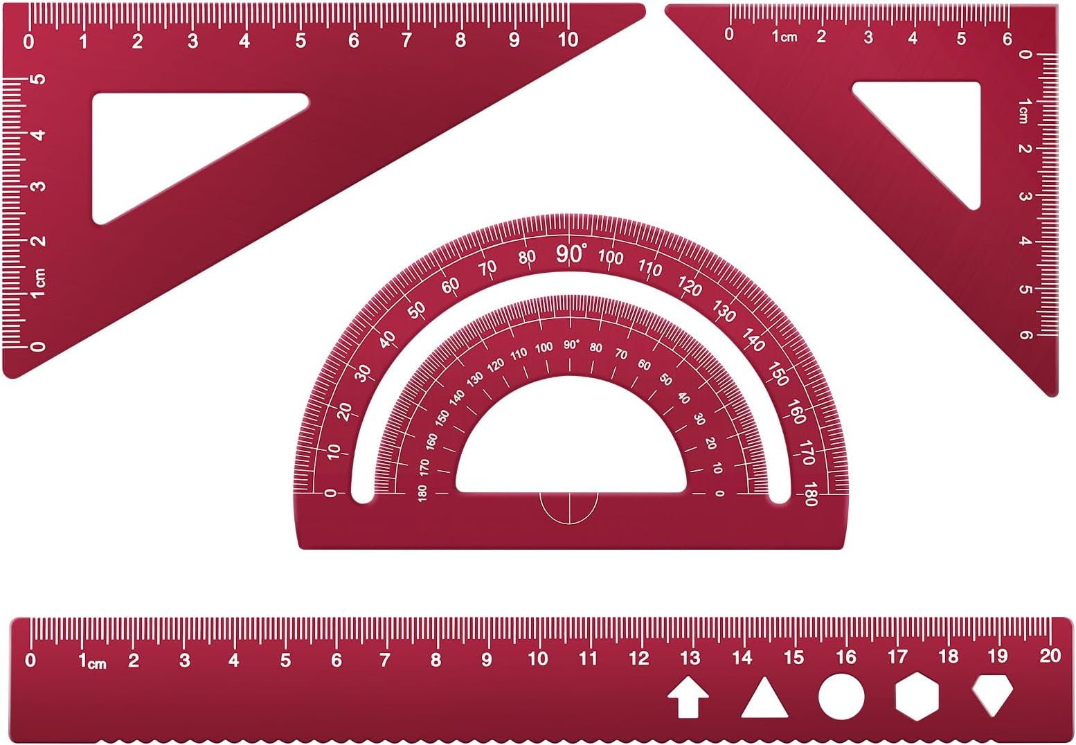 Maped - Équerre de Traçage en Aluminium - Équerre 60° Grand Côté 21 cm ...