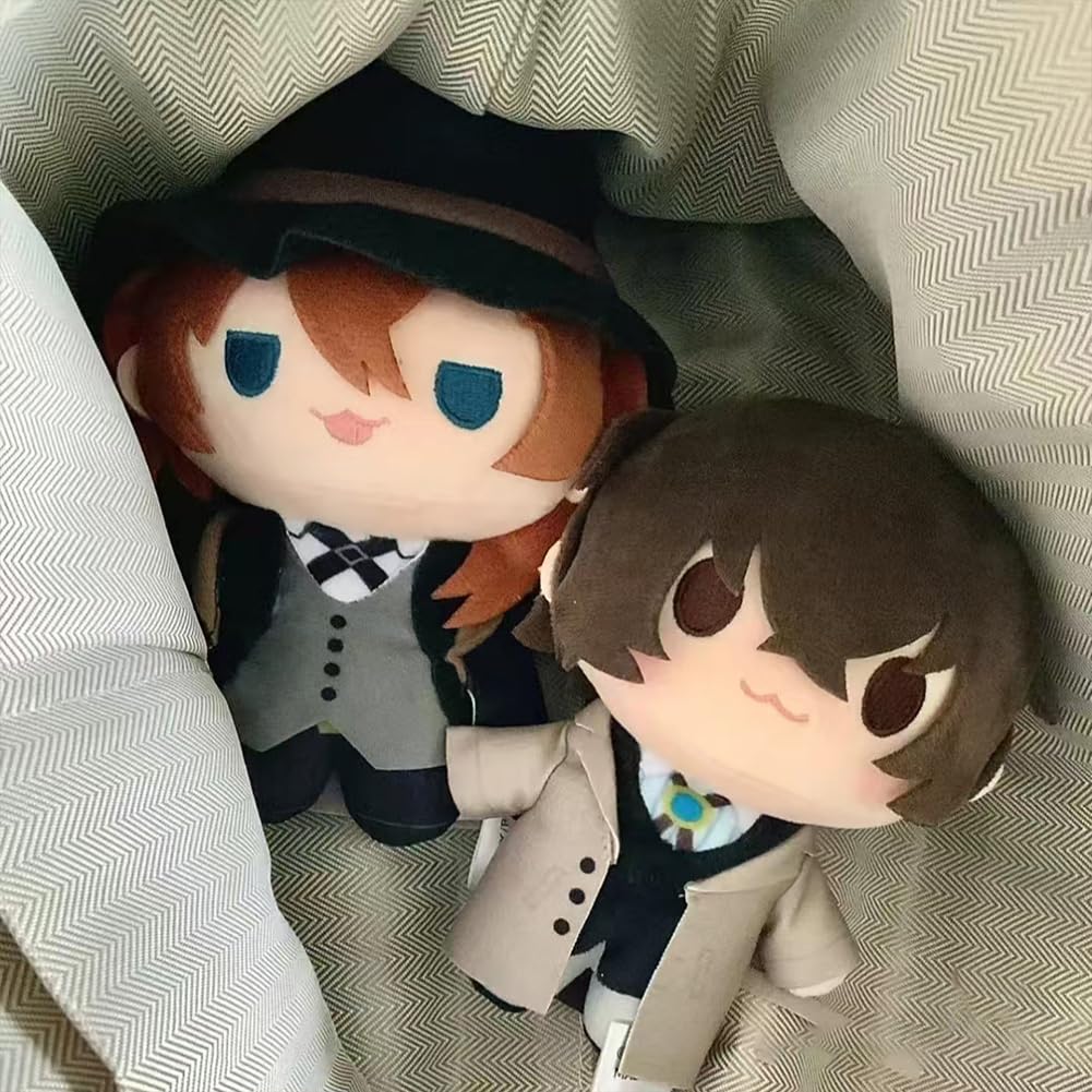 Zhongkaihua 20 cm Dazai Osamu pluszowa poduszka wisiorek Deocr Dazai Osamu figurka pluszowa anime PP bawełniana torba samochodowa torba domowa brelok dekoracja prezent dla fanów