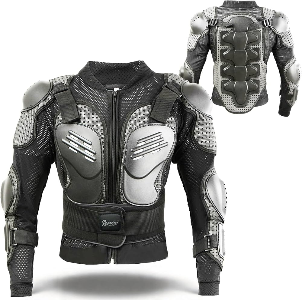 Kids Motorcycle Jakcet-Dirt Bike Gear,Youth Motocross Armor Suit,Back Chest Eblow Protection Snowing Skateboard MTB ATV : Automotive