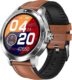 Health and Fitness Smart Watch with Heart Rate Blood Pressure Monitor Sleep Tracker Buletooth5.0 high-Definition Full-Screen Touch IP67 Waterproof Smart Watch for Android iOS Phones(F)
