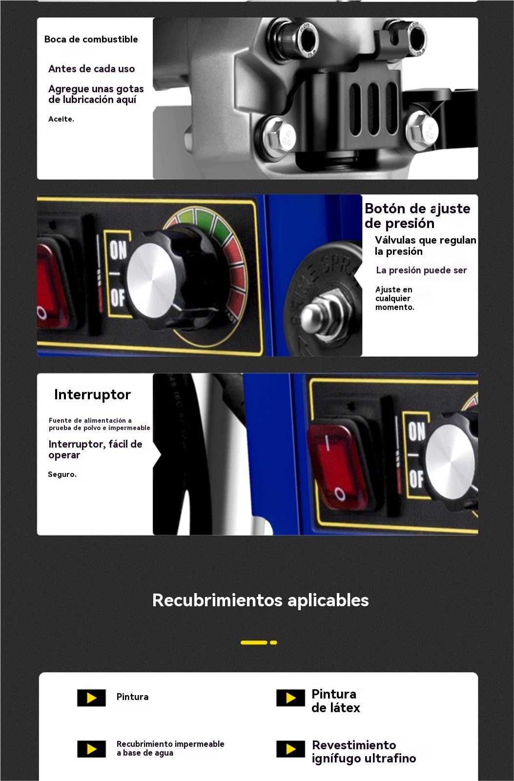 Maszyna do Malowania Natryskowego, Zalecana maszyna natryskowa do stali kolorowej, farby, kleju antykorozyjnego, może natryskiwać farbę lateksową, zwykłą farbę