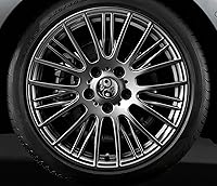 Vista 3 de 4 tapas centrales de aleación de 2.677 in compatibles con BMW 36136783536 tapacubos Silver Skull Black CBZ 2