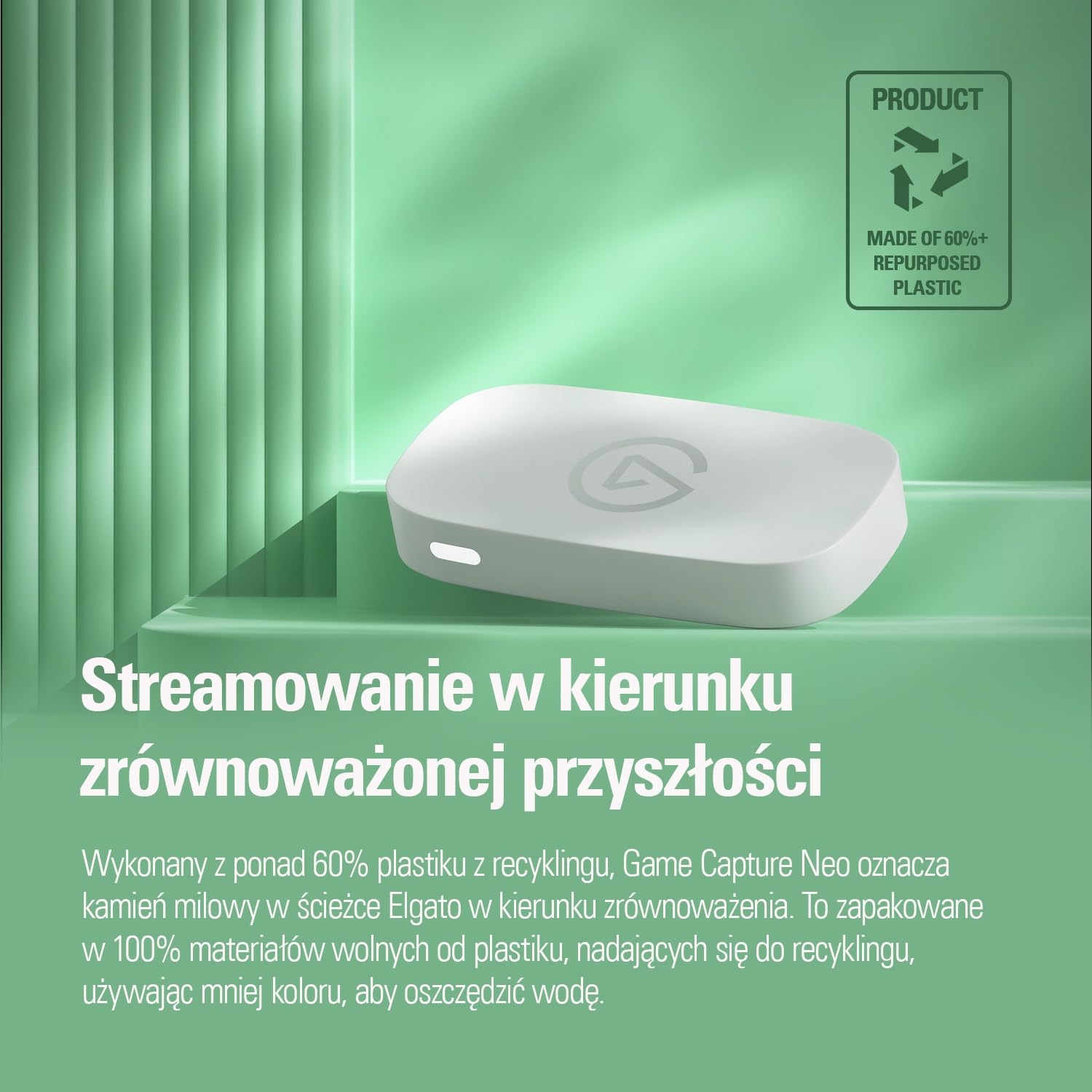 Elgato Game Capture Neo – przenośna karta przechwytująca USB 4K60 HDR Passthrough, nagrywanie wideo 1080p60 - do PS5|Xbox|Nintendo Switch 2 - OBS, Quicktime i nie tylko - Plug & Play|działa na