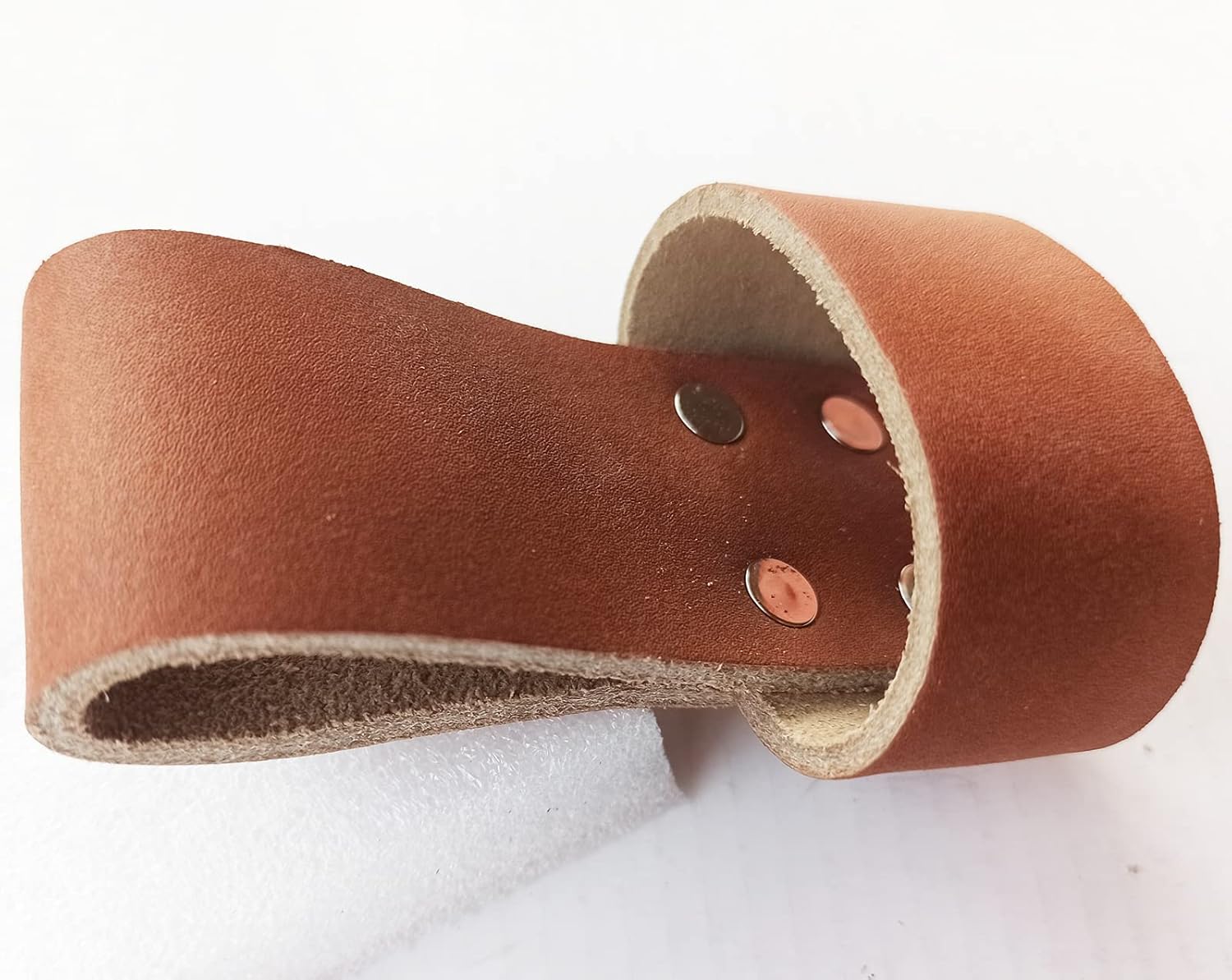 Hammer Holder for Tool Belt, Genuine Leather High Mount Hammer Holder Hammer Holster, Brown