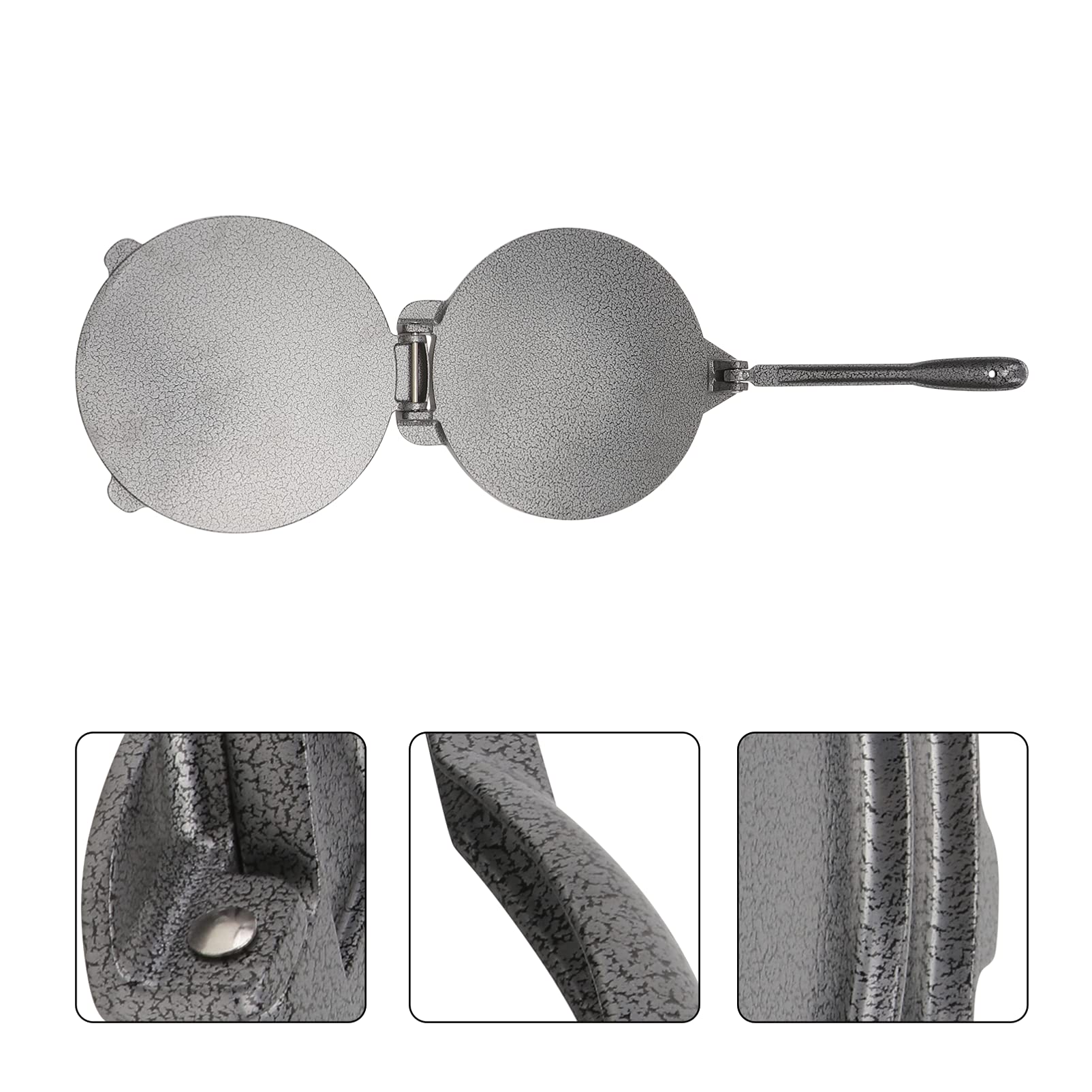 STOBAZA Prensa para Tortillas de Forma Redonda 15 Cm Aluminio Resistente Corrosión Herramienta para Hacer Tortillas de Maíz y Harina Utensilio de Cocina para Uso Doméstico y Profesional
