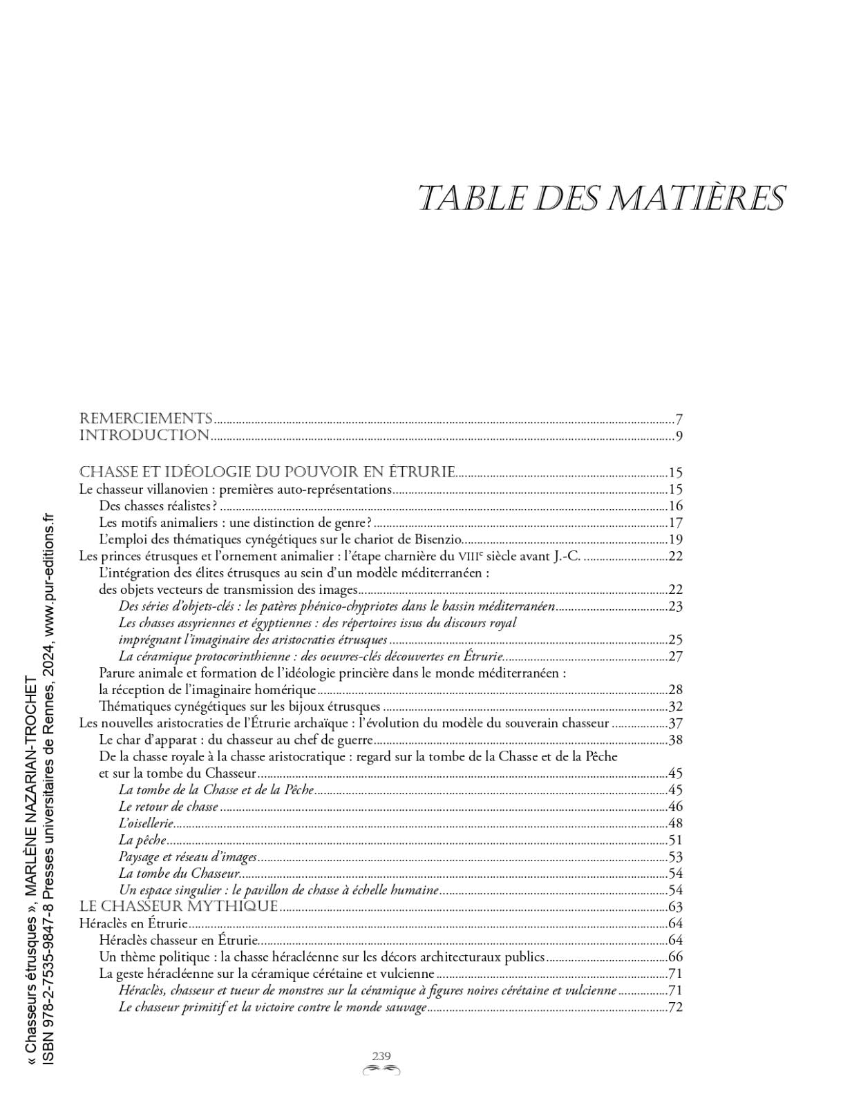 Chasseurs étrusques: Images cynégétiques et idéologie du pouvoir en Étrurie, VIII-IVe s. av. J. C.