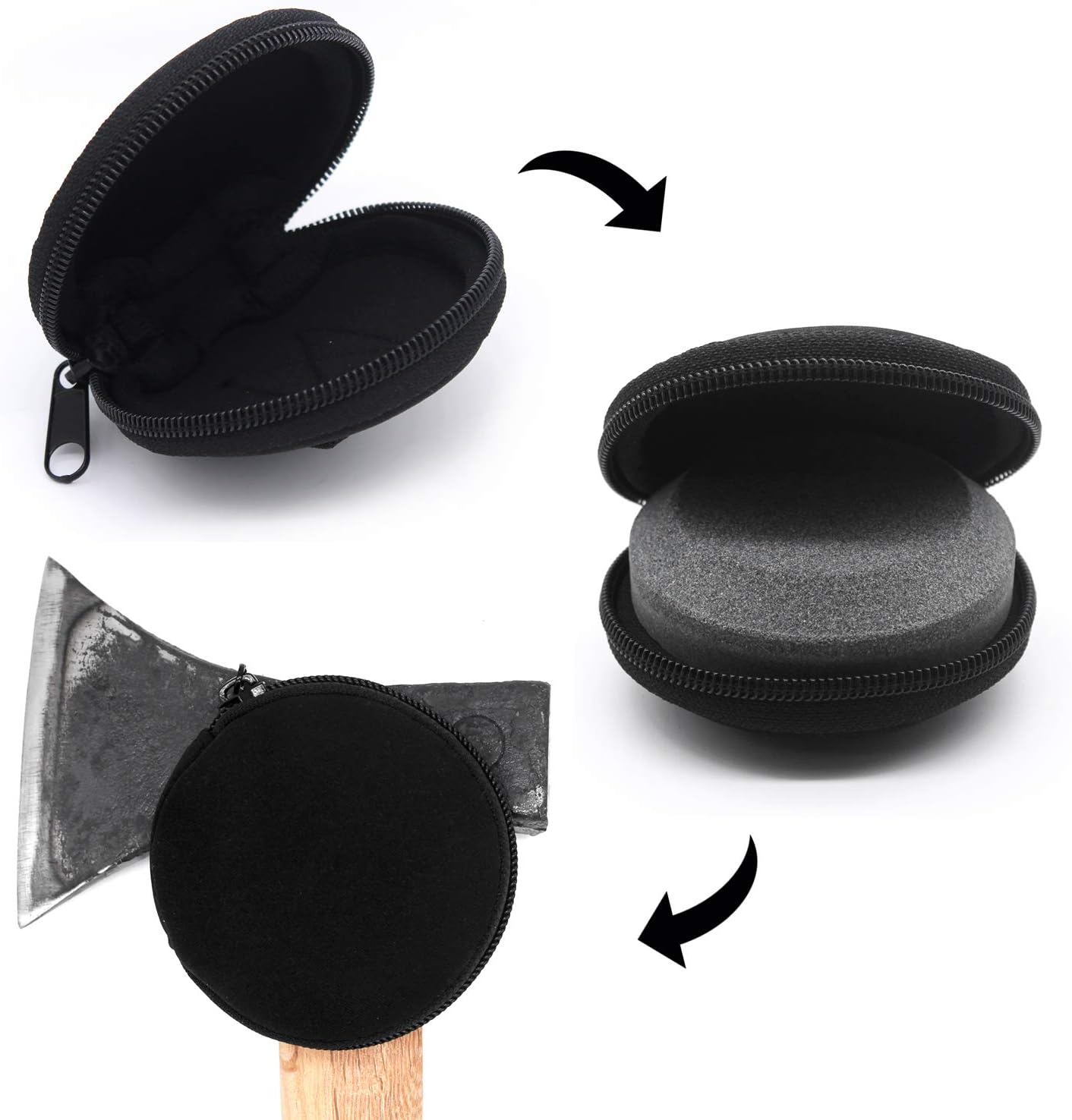 ❤ Crazy Deals Annietfr Axe Sharpening Stone Carrying Case ( Stone not include)