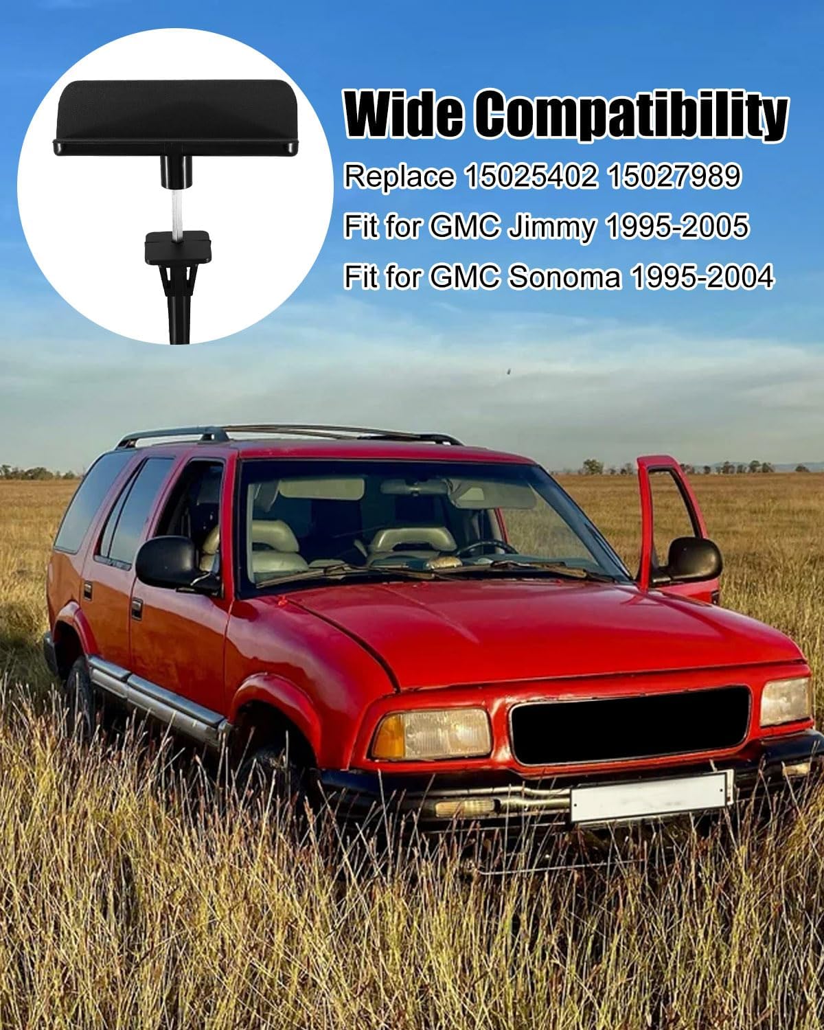 15025402 Parking Brake Release Handle Fit for Chevrolet S10 Blazer GMC Jimmy Sonoma 1995-2005 Oldsmobile Bravada 1996-1997, Parking Brake Lever Replace 15027989